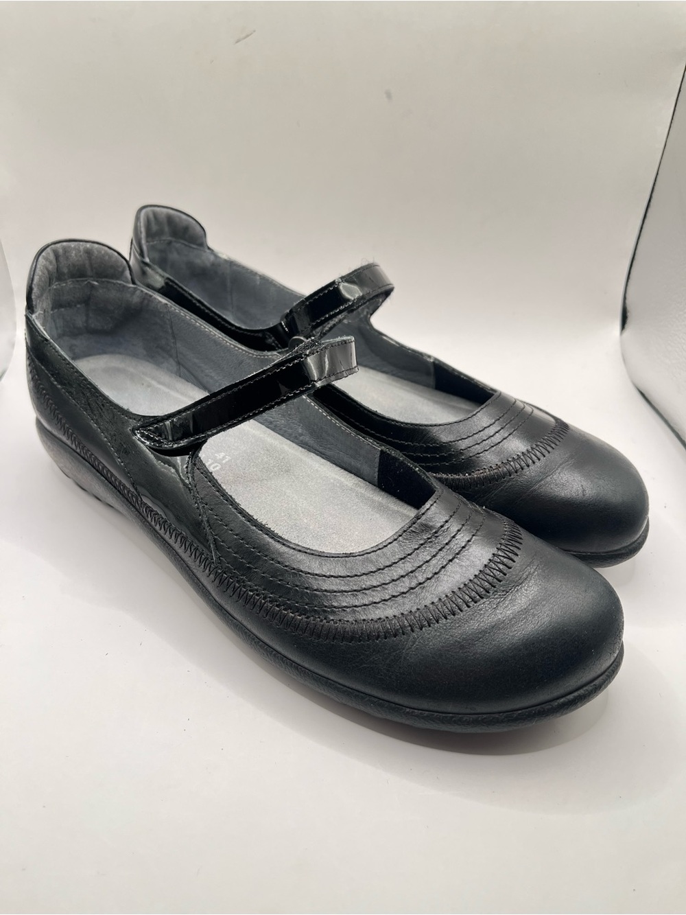Naot Kirei Women's 10 EU 41 Comfort Mary Jane Flats in Black